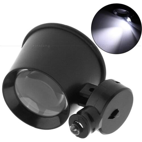 LED lamp eye mask clip ten times repair clock repair magnifying glass portable watch watch inspection and identification