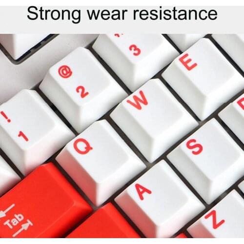 High quality 2021 new 104Pcs Key Caps Dual Colors Keyboard Accessory PBT Universal OEM Keycaps Replacement dropship