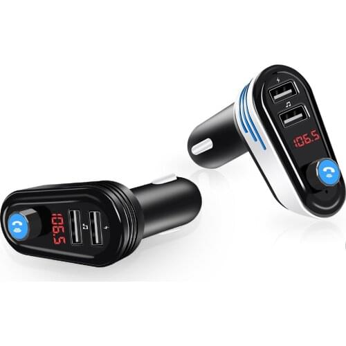 Balight Dual USB 5V 3.1A Car Charger Bluetooth Handsfree Car Kit Wireless Car MP3 Audio Player FM Transmitter DD