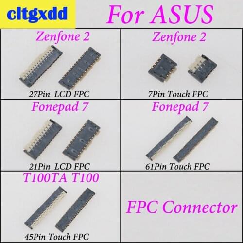 Cltgxdd LCD Display Touch Screen FPC Port Connector Replacement For ASUS Zenfone2 ZF2 ZE500KL Z00ED Fonepad 7 T100TA T100