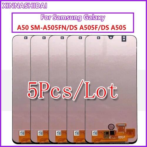 5PCS/ For Samsung Galaxy A50 SM-A505FN/DS A505F/DS A505 LCD Display Touch Screen Digitizer Assembly