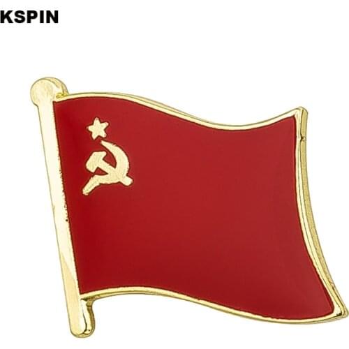USSR flag pin lapel pin badge 10pcs a lot Brooch Icon KS-0145