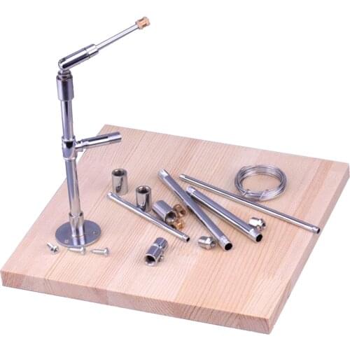 1 Set Metal Pipe and Wooden Board Holder/Support/Stand for DIY Pottery Clay Art Crafts Statue Artist Tool Kits