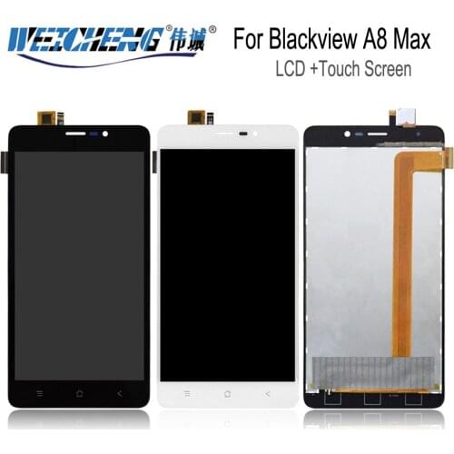 100% Tested For 5.5 inch Blackview A8 Max LCD Display and Touch Screen Assembly For a8 max lcd + Free Tools