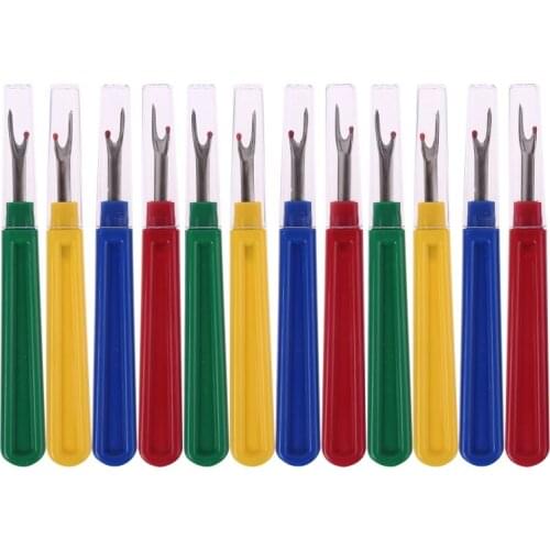 12pcs Sewing Seam Rippers Handy Thread Cutter Remover DIY Craft Removing Cross Stitch Accessories Tools