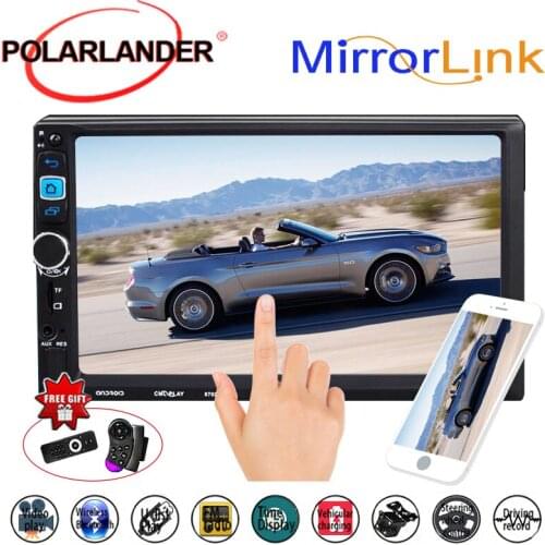 1024*600 Android 5.1.1 Car Radio Touch Screen Bluetooth wifi GPS Navigation 7" 2Din Universal Stereo Audio MP5 Player(No DVD)