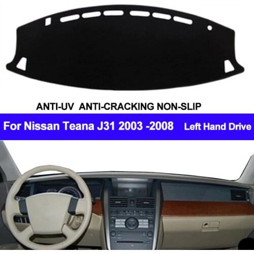 Car Dashboard Cover For Nissan Teana J31 2003 2004 2005 2006 2007 2008 Dash Mat Pad Carpet Dashmat Sun Shade Pad Car Styling