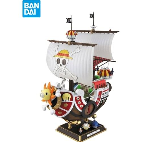 BANDAI ONE PIECE Figure Toy Assembly Model Moving Doll Thousand Sunny Decorations Childrens Gifts Best Gift