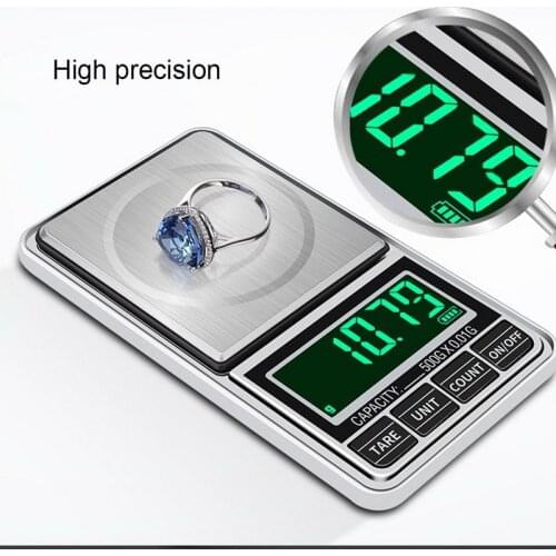 Digital Multi-Function Food Scale Kitchen Pocket Scales Jewelry Weigh Scale with Backlight LED Display 1Pcs