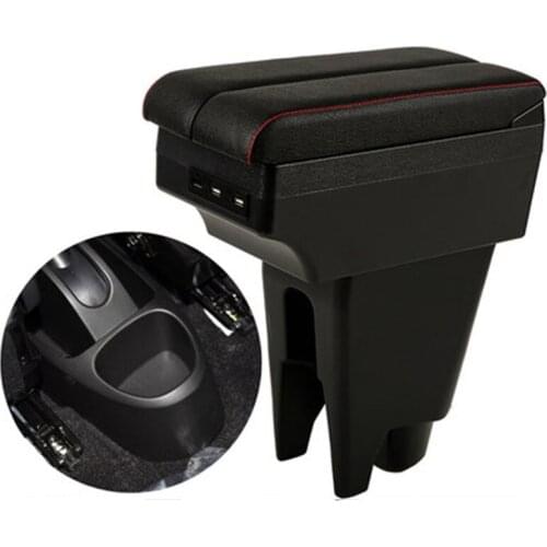 For Toyota aygo bj armrest box USB Charging heighten Double layer