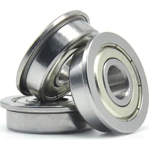 50pcs/100pcs FR6ZZ inch flanged ball bearing FR6 -2Z 9.525*22.225*7.142mm flange deep groove ball bearings 3/8" x 7/8" x 9/32"