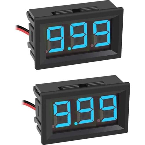 HOT 5Pcs Mini Digital Voltmeter DC4.5V-30.0V 0.56 Inch Two-Wire LED Panel Digital Display Voltmeter