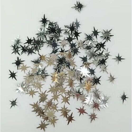 Star Chunky Glitter For Nails Cosmetic Makeup For Face & Body Festivals and Halloween Craft Glitter For Slime and Resin 100g