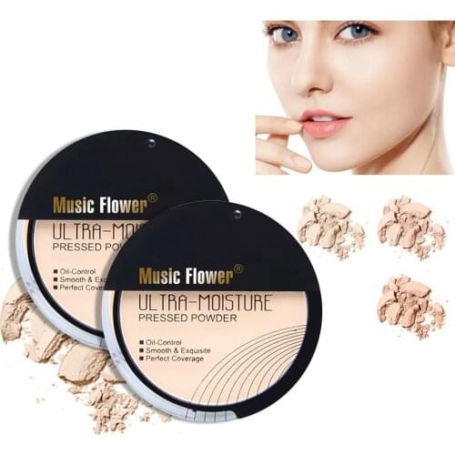 Shimmer Pressed Powder 24h Long-lasting Concealer oil control Smooth Exquisite Perfect Coverage Brighten Powder