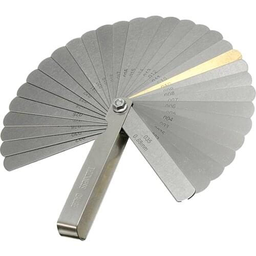 32 Blade Feeler Gauge Set &Metric Guitar String Height Luthier Tool