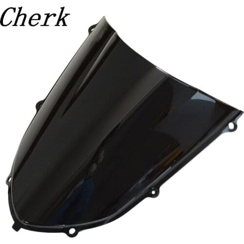 New Motorcycle Black Windshield Windscreen D/ Bubble For KAWASAKI Ninja ZX10R ZX-10R 2004 2005