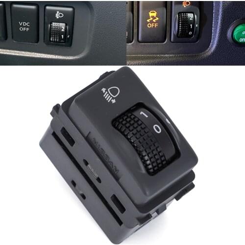Car Headlight Adjustment Switch For Nissan Tiida Qashqai Sylphy Teana X-Trail LIVINA GENISS 2006 2007 2008 2009 2010 2011