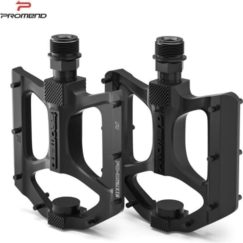 Promend creative DU Bearing mountain Bike pedals led warning light 16 pin anti-skid aluminum alloy pedal MTB Bicycle accessories