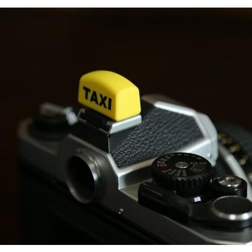 Camera hot shoe hats funny creative yellow taxi hot shoe covers DSLR kawayi lovely cute dust proof hot shoe protective lid
