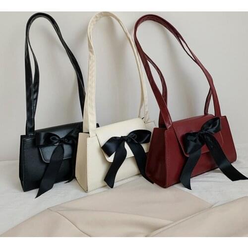 Women Bag Crossbody Bags for Women Handbag Shoulder Bags Bow-knot Purse Fashion 2021 New Trend Underarm Designer Bag PU Leather