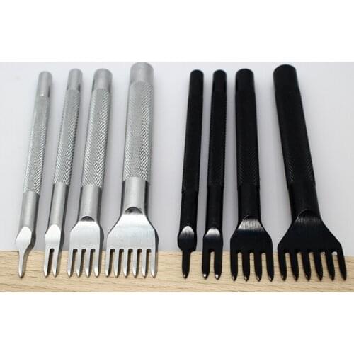 1set 4 Pcs DIY Ling Cut Handle Non Slip Handle Tooth Width 2mm Spacing 4mm