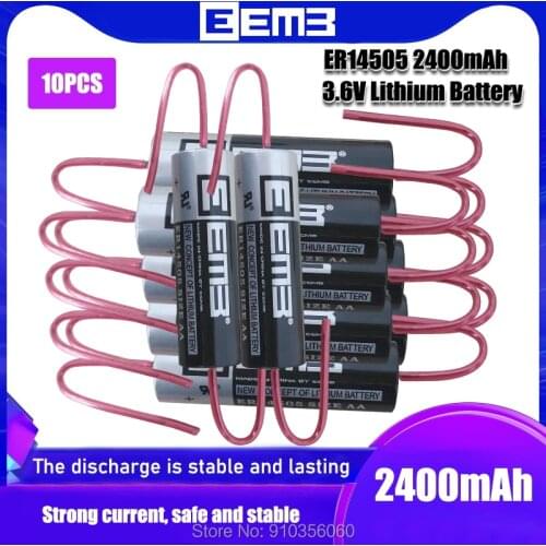 10pcs EEMB ER14505AX 3.6 V ER14505 smart water meter with welding needle swiping card energy-type lithium battery