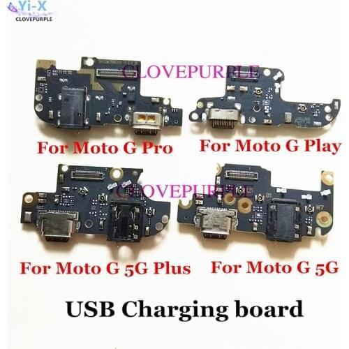 10pcs New USB Charging Board Dock Connector Charger Port Flex Cable for Motorola Moto G Pro Play 5G Plus