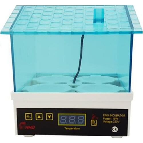 4pcs Semi Automatic Duck Goose Hatchery Mini Bird Digital Temperature Incubator Miniature Intelligent Goose Hatchery Machine