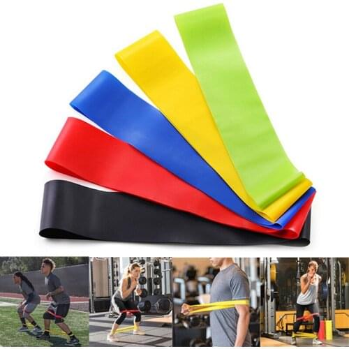 5Pcs/Set Elastic Bands For Fitness Gum Resistance Bands Yoga Workout Sport Elastic Bands Rubber Training Exercise Equipments