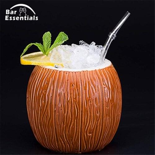 520ml Coconut Shape Hawaii Tiki Mugs Ceramic Mug Mug For Gifts Cups And Mugs Cocktail Cup