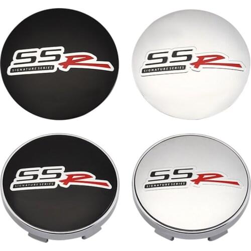 56MM Car Wheel Center Hub Caps SSR Badge Emblem Sticker Decals Cover for Chevrolet Cruze Tahoe Epica Caprice Matiz Rezzo Sonic