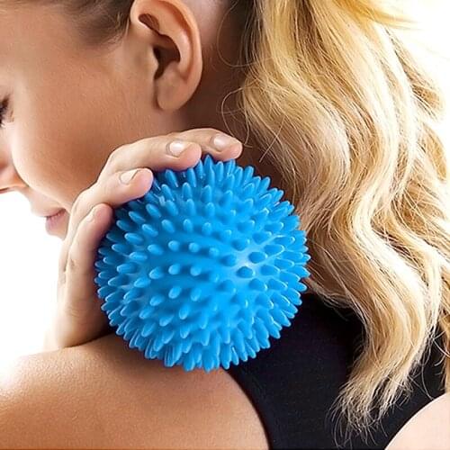 7.5/9cm PVC Spiky Massage Balls Roller Yoga Fitness Balls Muscle Relax Trigger Point Hand Foot Spine Relief Healthy Care Tool