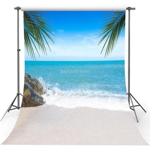 Avezano Summer Hoilday Photography Backgrounds Palm Tree Beach Backdrops For Photo Studio Photo Shoot Photozone Decor Wallpaper
