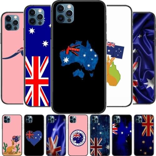 Australian flag Phone Cases For iphone 12 Pro Max case 11Pro Max 8PLUS 7PLUS 6S iphone XR X XS mini mobile cell funda