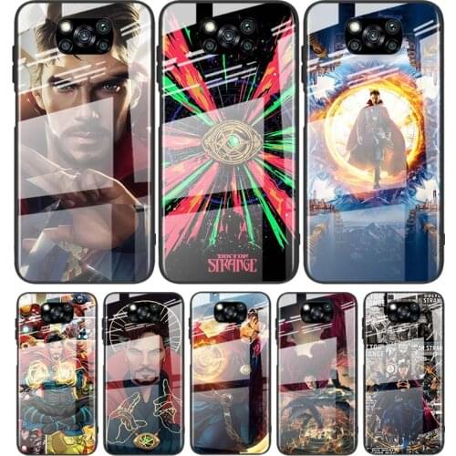 Tempered Glass Cover Luxury Marvel Avengers Doctor Strange For Xiaomi POCO F3 F2 X3 NFC X2 M2 Pro Shockproof Shell Phone Case