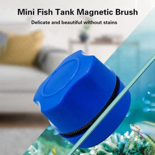 Colors Aquarium Fish Tank Magnetic Brush Algae Scraper Cleaner Scrubber Cleaner Brush Aquarium Glass Window Clean Tool