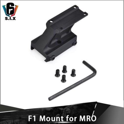 F1 Mount For MRO Red Dot Black Lightweight Rail Picatinny 20mm