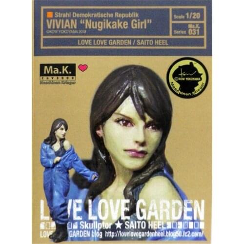 Resin Figure 1/20 Scale Model Kit Repairwoman Girl GK Assembly Models Kit Colorless Self-Assembled Toy