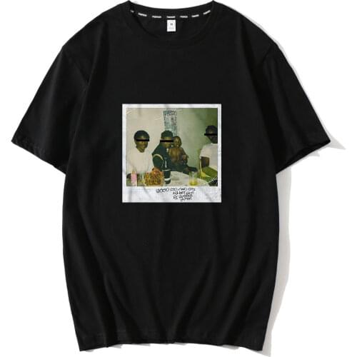 Kendrick Lamar Good Kid Mens / Womens T Shirt Free Shipping Fashion 100% Cotton O-Neck Short Sleeve Tee Shirts Loose Print
