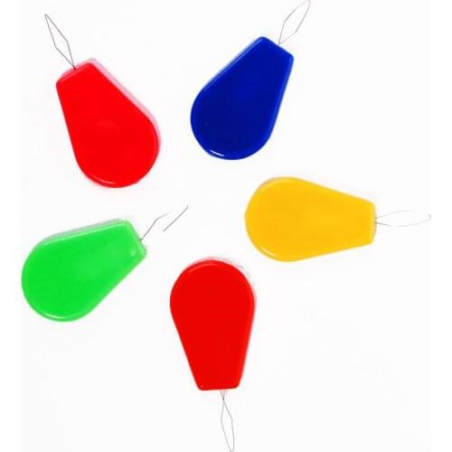 Sewing machine tool needle threader cross stitch blind plastic threading device needle is lazy old wire needle device