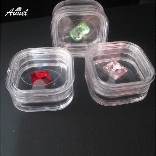Creative Diamond Jewelry Display Box Anti-Static Ring Earring Jewelry Storage Case Coin U Disk Badges Gemstone Packaging Box