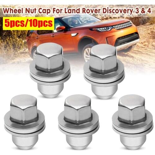 Stainless Steel 5Pcs 10Pcs Wheel Nut Cap For Land Rover Discovery 3 & 4 #RRD500290 SFN-500510 2004 2005 2006 2007 2008 2009