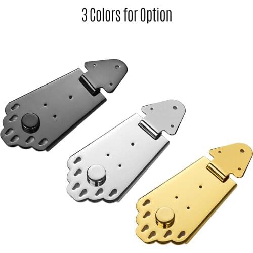 A Set 6 String Trapeze Tailpiece for Hollow Semi Hollow Jazz Electric Guitar Chrome Black Gold Silver For Choose