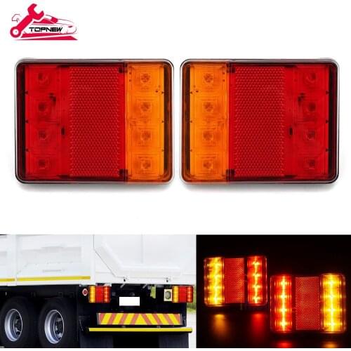 Red LED Indicator Light Bulbs 12V Car Trunk Tail Lights Brake Light Side Markers Marker Light(Pack of 2)