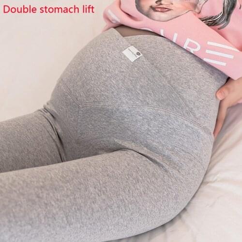 Across V Low Waist Belly Cotton Maternity Legging Spring Casual Skinny Pants Clothes for Pregnant Women Autumn Pregnancy
