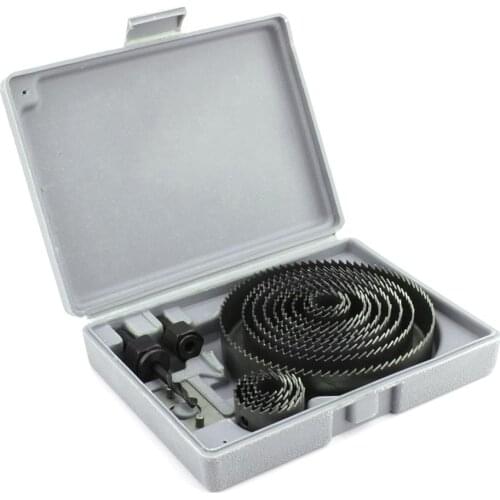 16Pcs/Set Carbide Drill Saw Cutting SetWood Drills Tapper Hole Saw Set Durable Use Tools for Woodworking With Hex Key HighQ