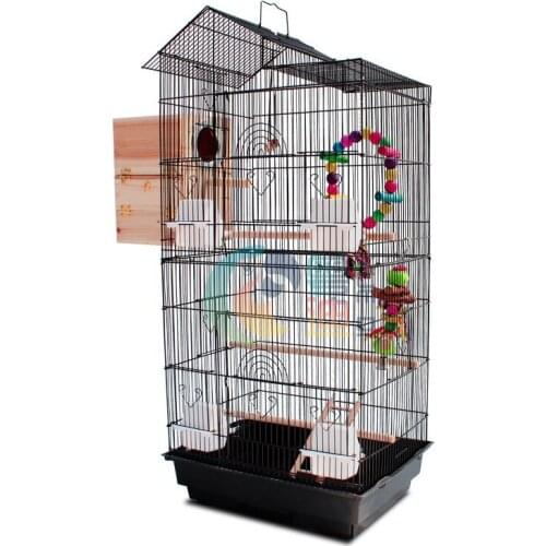 Portable Pet Cage with Expansion Ports At Both Ends Special Roof Cage Top Pet Display Cage Beautiful Shape Birdcage