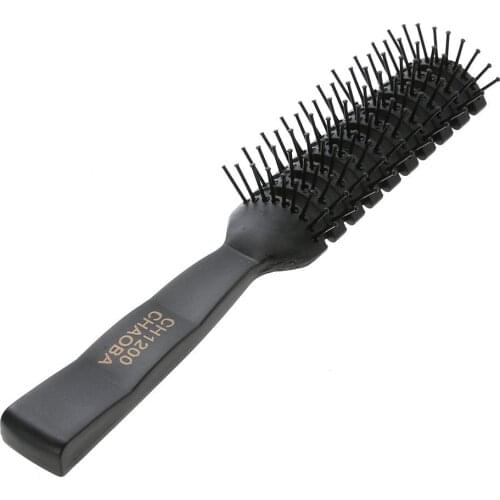 Pro Anti-Static Hair Comb Brush Ribs Hair Comb Plastic Handle Barber Brushes Curly Hairdressing Hair Care Styling Tool
