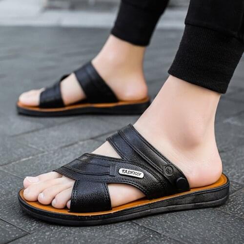 2021 Summer New Fashion Gladiator Shoes Classics Flat Slip-on Shallow Mens Sandals Breathable Comfortable Non-slip for Beach