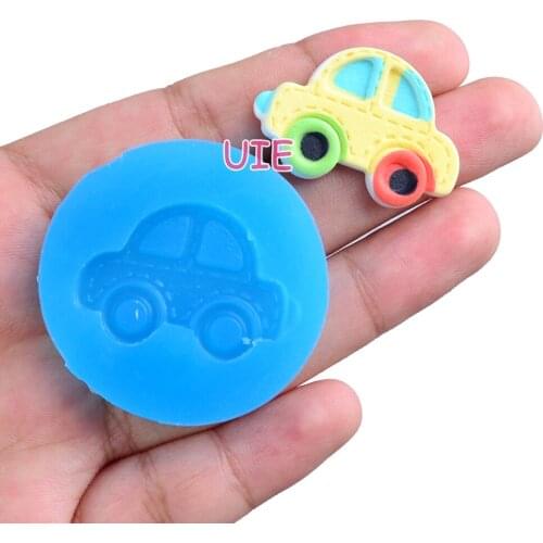 FYL615 31.1mm X 21.1mm Car Silicone Mold Fondant Cake Decoration Candy Resin Clay Earrings Necklace Craft Soap Candle FOOD SAFE